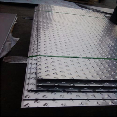 SUS 2B Superficie 304 lamiere in acciaio inossidabile lamiere antiscicche lamiere in acciaio in rilievo da 1,5 mm
