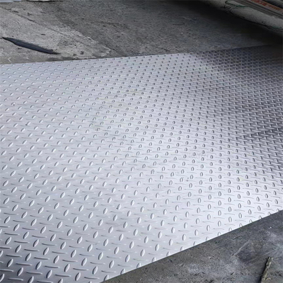 SUS 2B Superficie 304 lamiere in acciaio inossidabile lamiere antiscicche lamiere in acciaio in rilievo da 1,5 mm