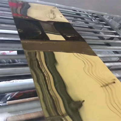 L'acciaio inossidabile colorato riveste 304 0.2mm di superficie dorati la dimensione su misura che spessore ha laminato a freddo
