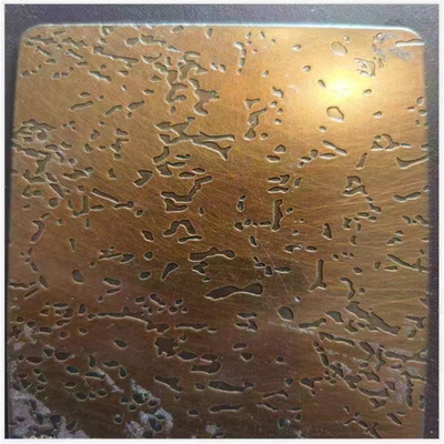 L'acciaio inossidabile colorato riveste 304 0.2mm di superficie dorati la dimensione su misura che spessore ha laminato a freddo