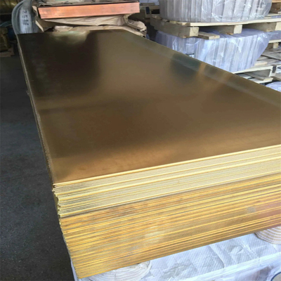 C21000 Foglio di ottone lucido Giallo spessore da 0,1 a 30 mm Astm Standard Dimensioni personalizzate