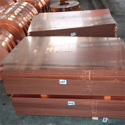 Tu1 Tu2 Piastra di rame 0,5 mm 0,6 mm Spessore 10-1220 mm Larghezza Astm Standard