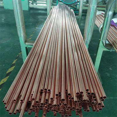 T1 Tubo di rame senza cuciture Astm Standard 21 mm Diametro 3 mm Spessore